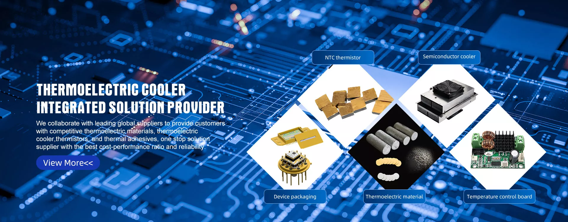 Kalitatezko hozgailu termoelektrikoen muntaiak